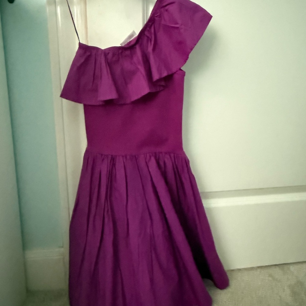 Purple One-Shoulder Kids Molo dress